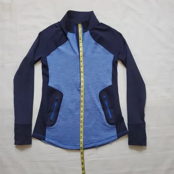 Under Armour Women's Activewear ColdGear Reactor 1/2 Zip Lapis Blue Top Size SM - Picture 13 of 16